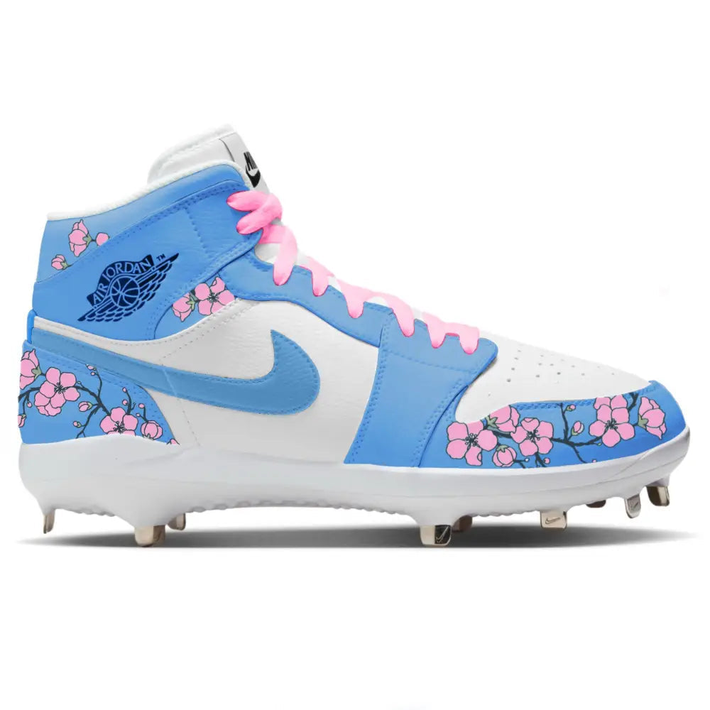 Custom Kicks Blue Jordan Baseball Cleats 