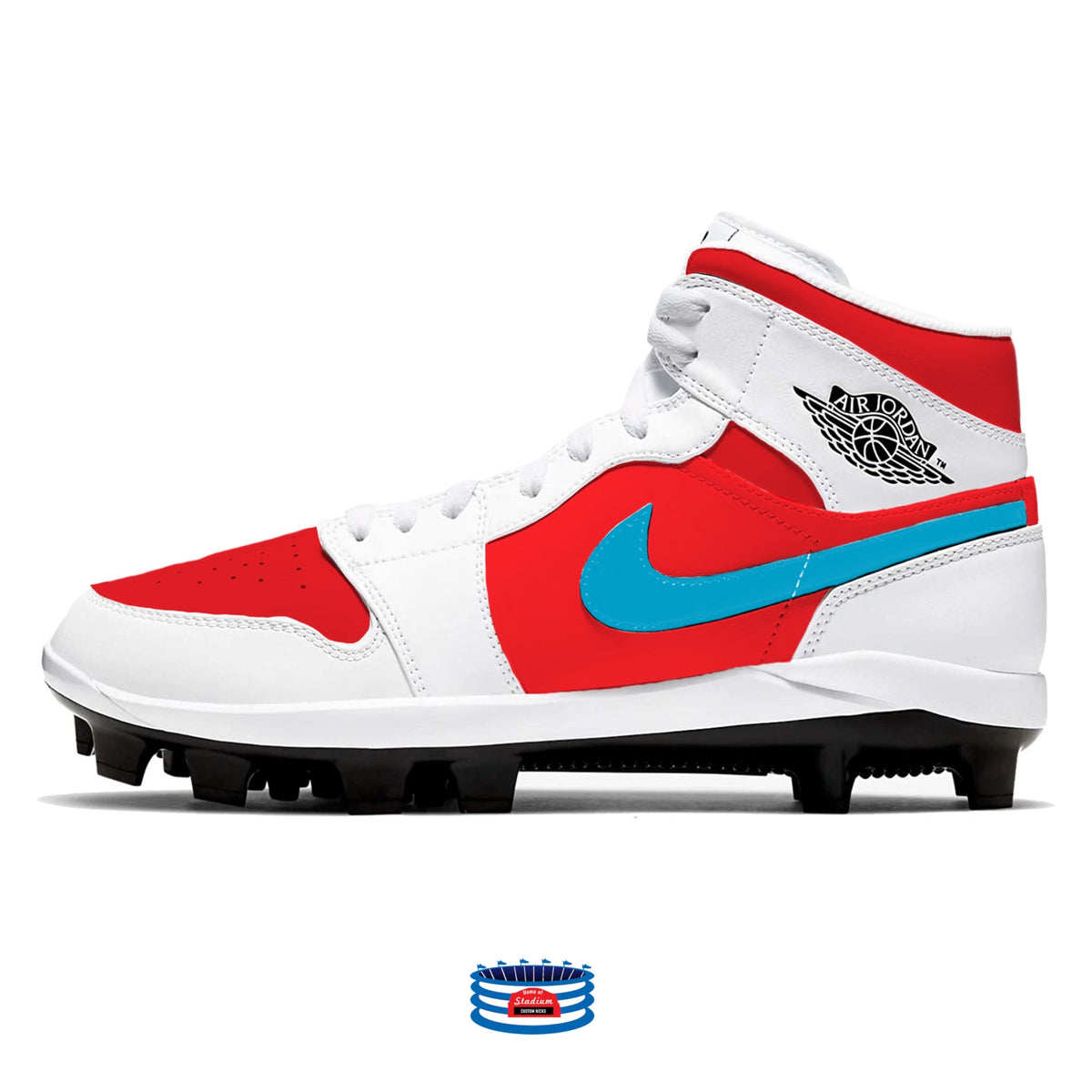 Iced Tea Jordan 1 Retro Cleats – Stadium Custom Kicks