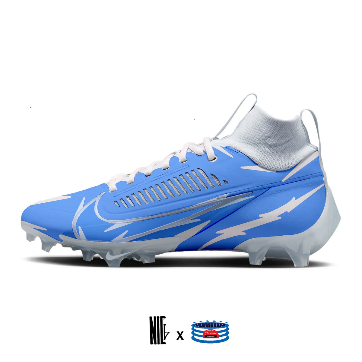 Lightning Nike Vapor Edge Pro 360 2 Cleats Stadium Custom Kicks