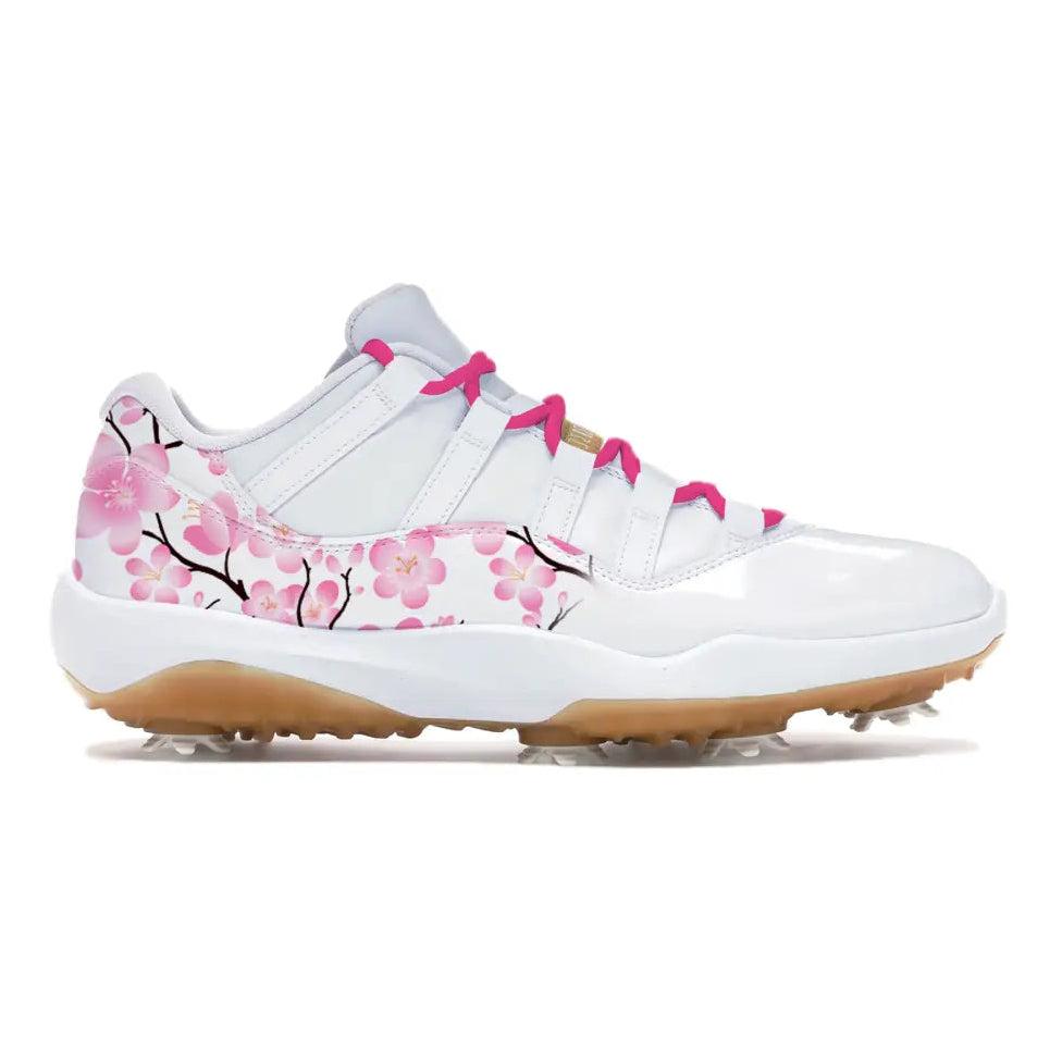Cherry Blossom Jordan 11 Retro Low Golf | Stadium Custom Kicks Cherry Blossom Jordan 11 Retro Low Golf | Stadium Custom Kicks