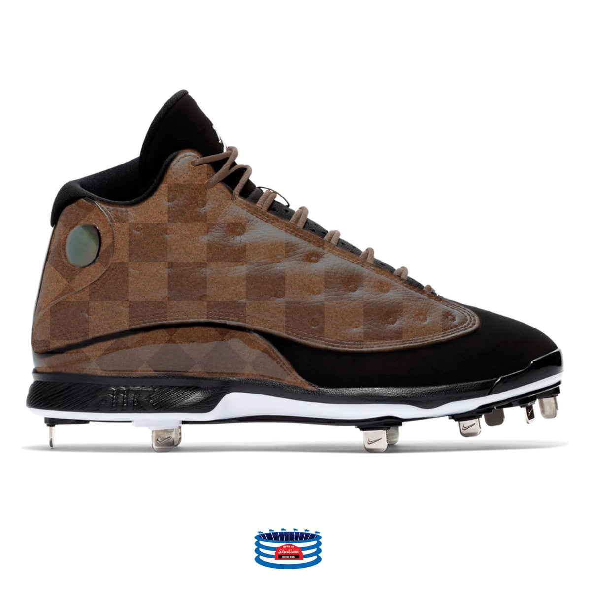 Shark Camo Jordan 13 Retro Cleats – Stadium Custom Kicks