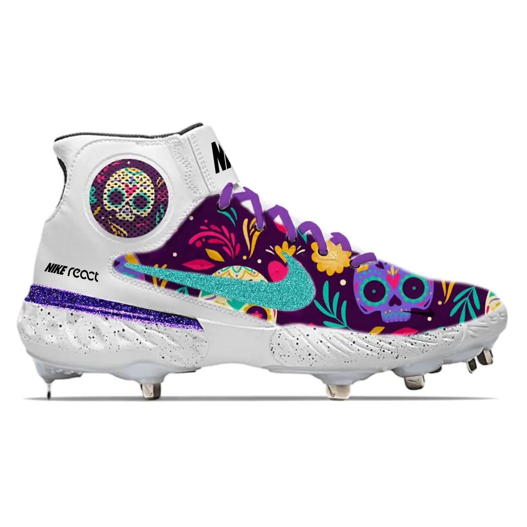 Dia de los Muertos Nike Alpha Huarache Elite 3 Mid | Stadium