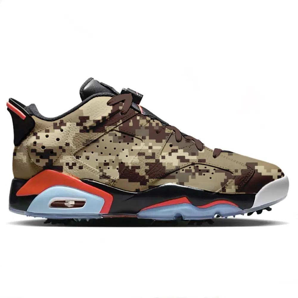 Glitch Camouflage Jordan Retro 6 G Golf | Stadium Custom Kicks Glitch Camouflage Jordan Retro 6 G Golf | Stadium Custom Kicks