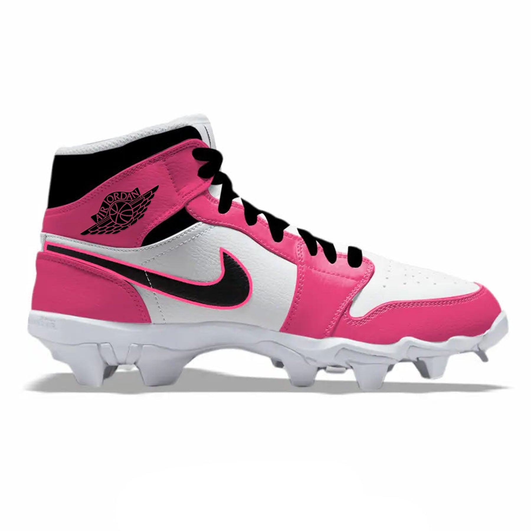 Hot Pink Jordan 1 Kids' Multisport - Size 3.5Y Mi | Stadium Custom