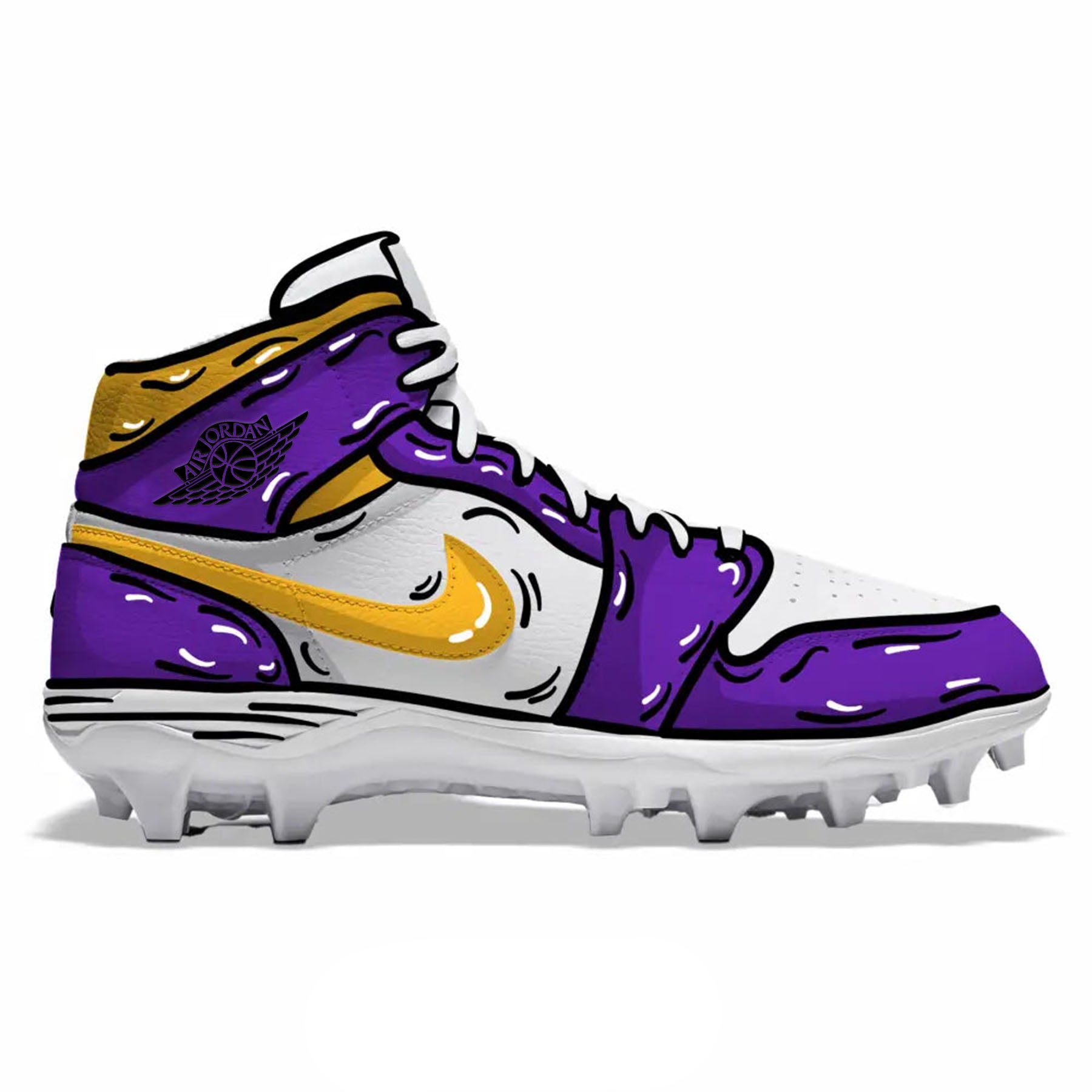 Los Angeles Cartoon Jordan 1 TD | Stadium Custom Kicks