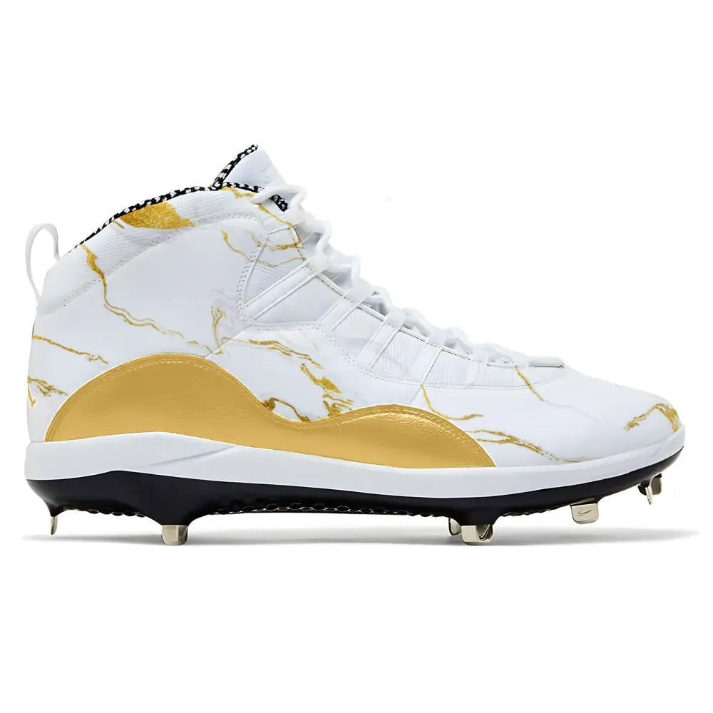Marble Gold” Jordan 10 Retro Metal Baseball Cleats – Stadium
