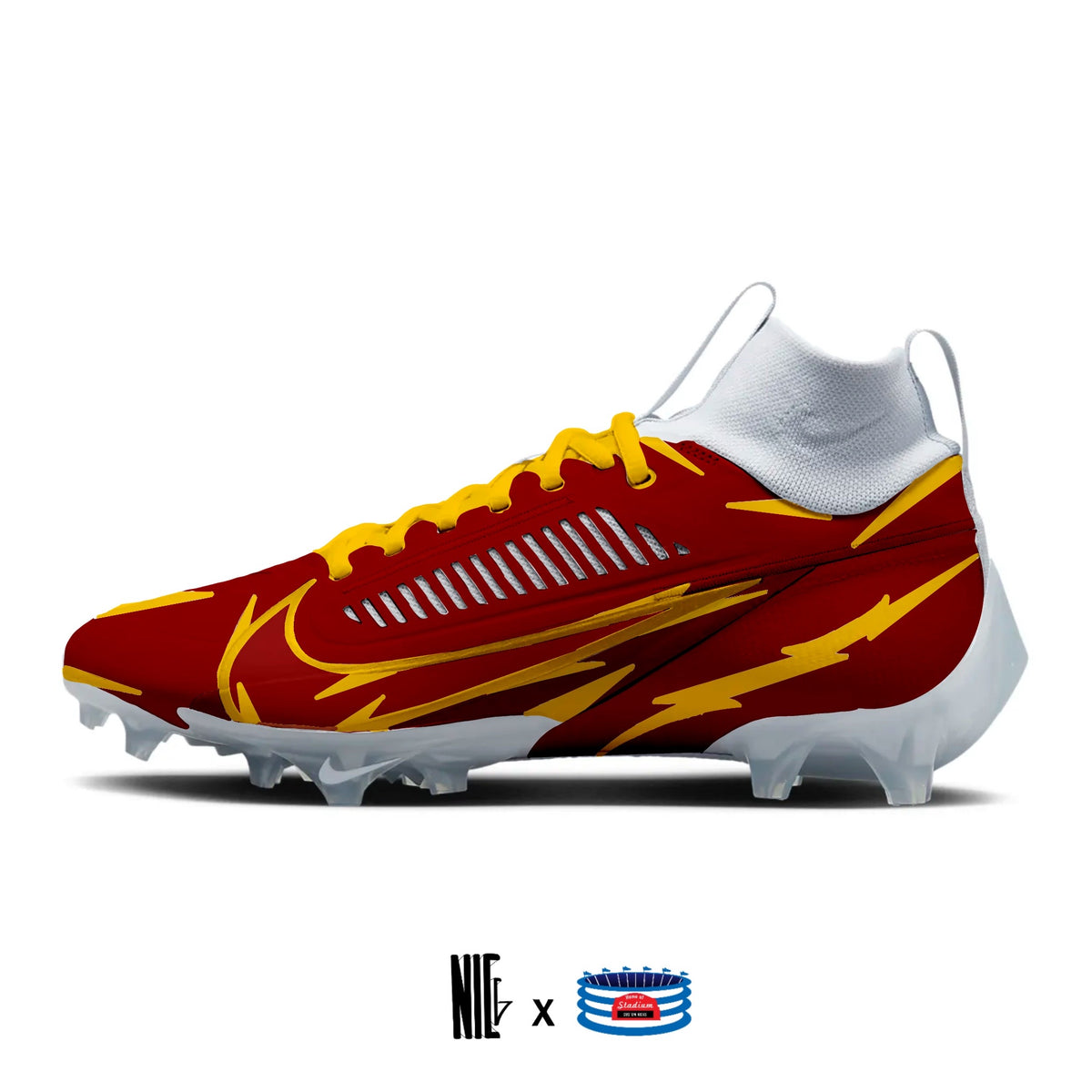Nike Vapor Untouchable Pro 3 By You Custom Football Cleat in Red