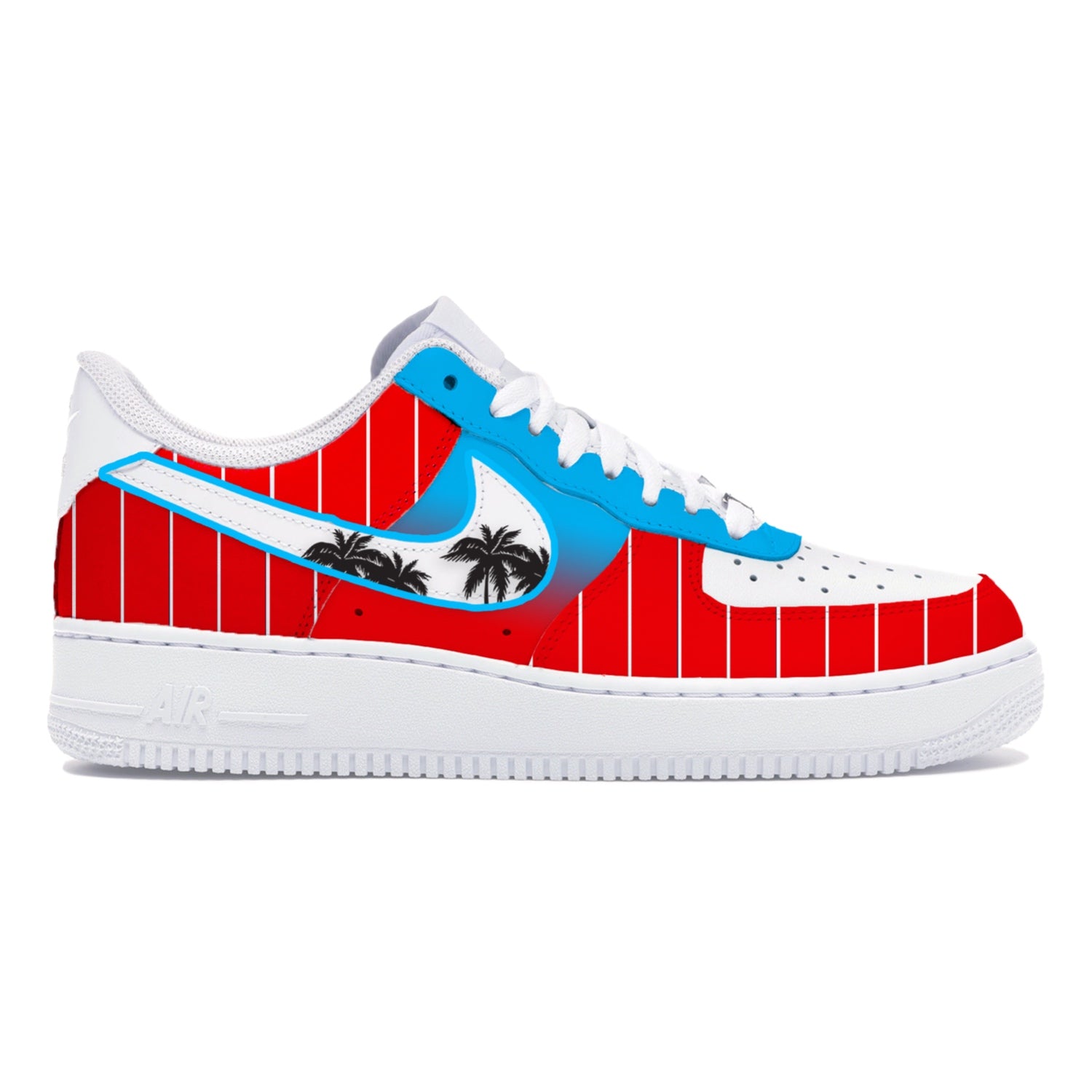 %Nike Air Force 1 Lows South Beach Miami Nights Shoes Men Size 11/ A 17 Nike Air Force 1 Lows South Beach Miami Nights Shoes AJ7748  main image 4