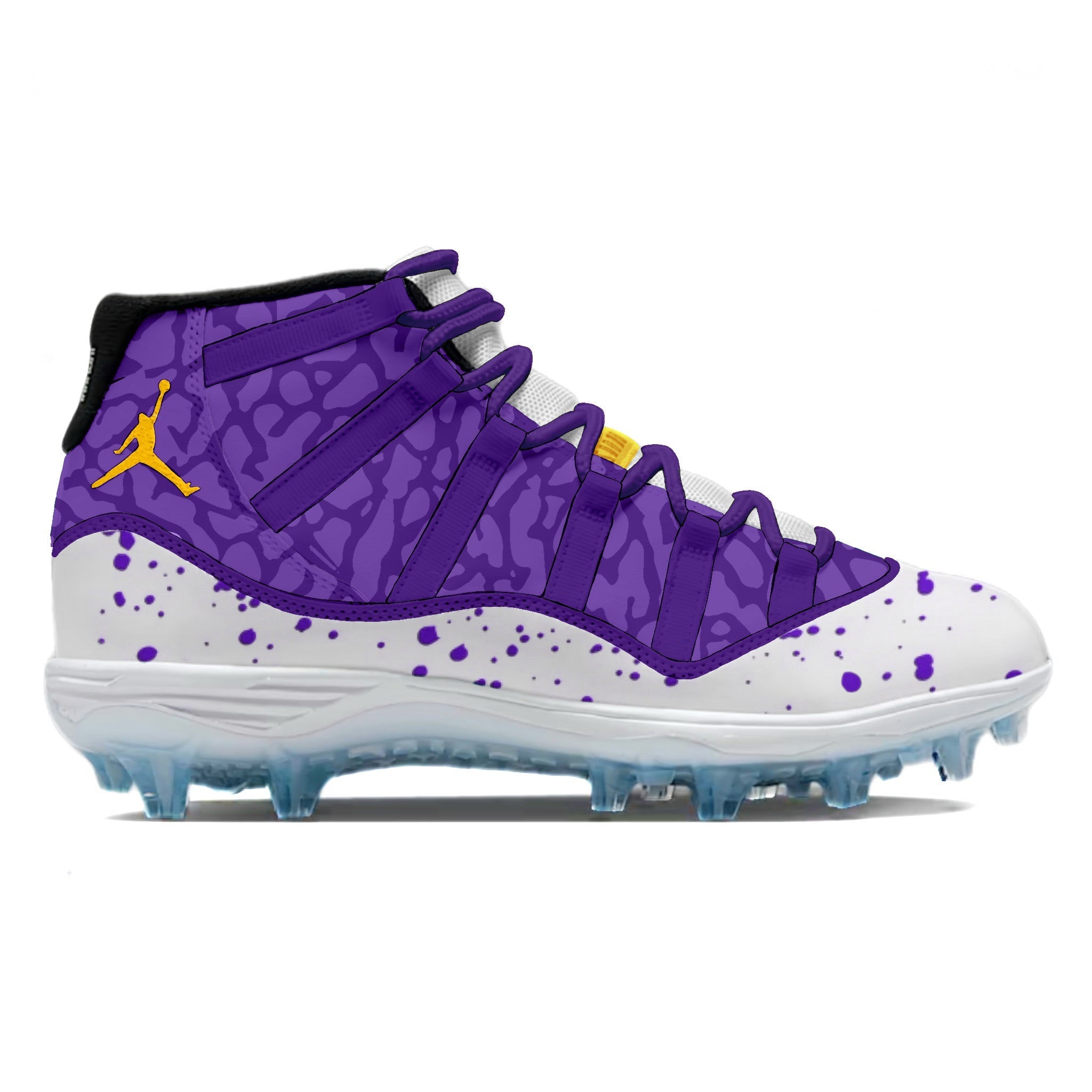 Custom Jordan 11 Purple Minnesota