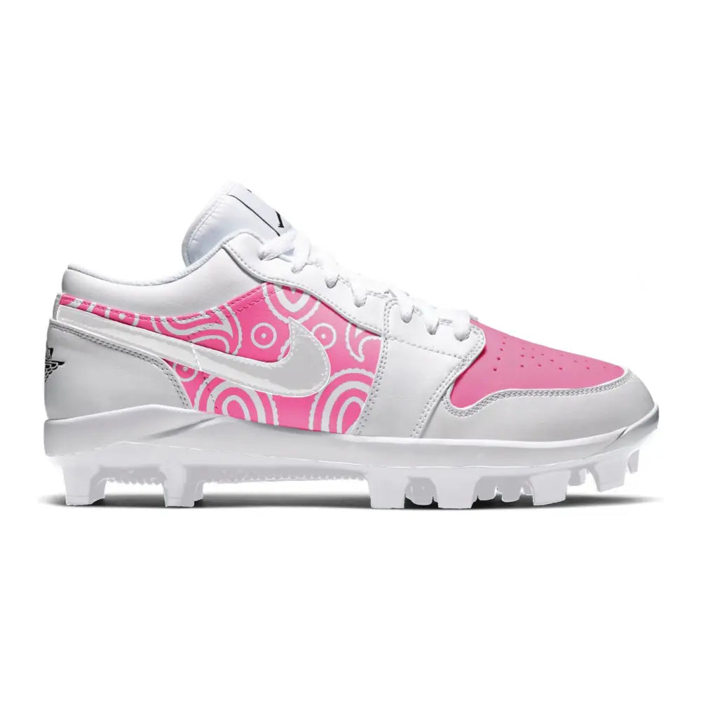 Pink Baseball Pink Jordan Cleats Kids Pink Paisley