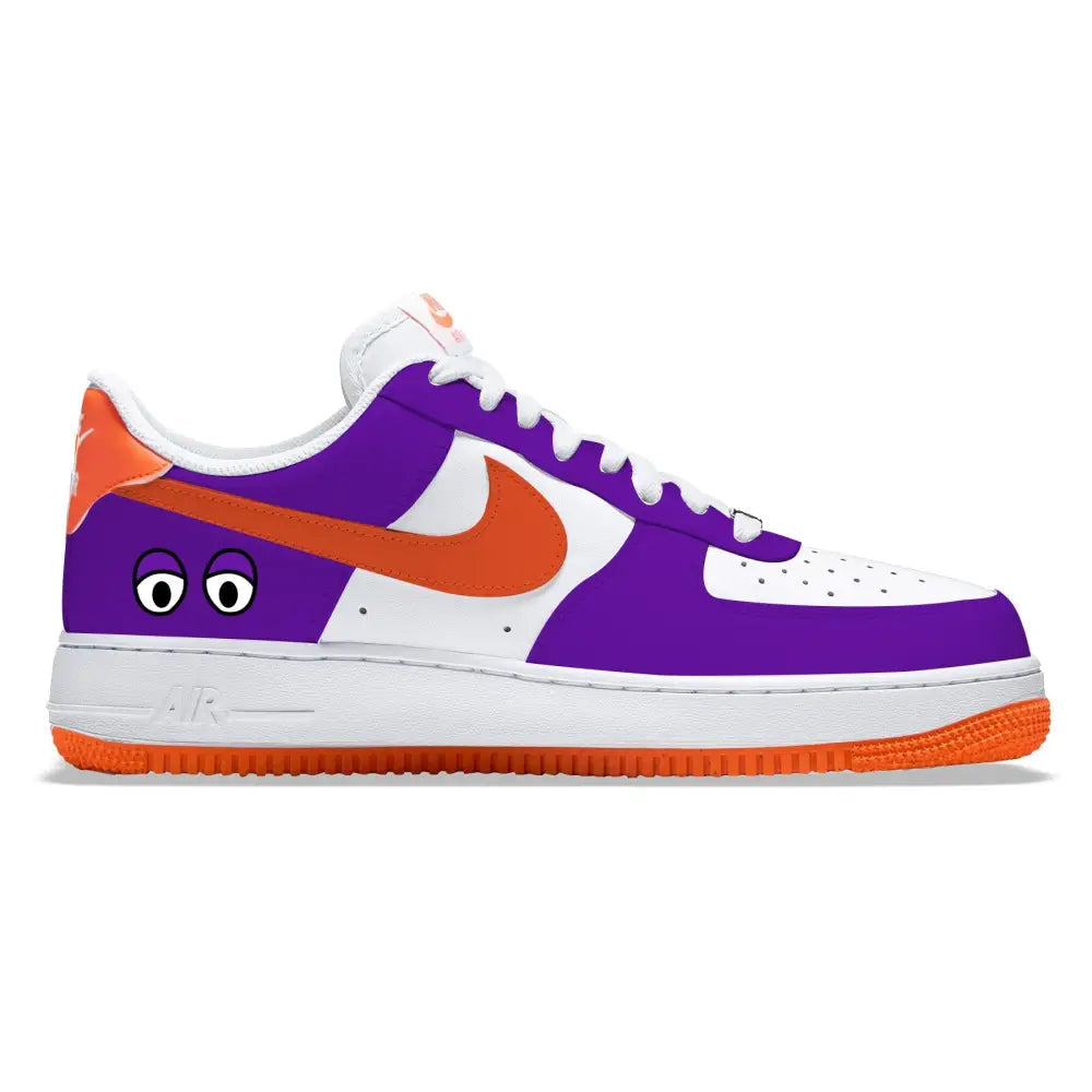 Purple Power Nike Air Force Low Shoes – Stadium Custom Kicks