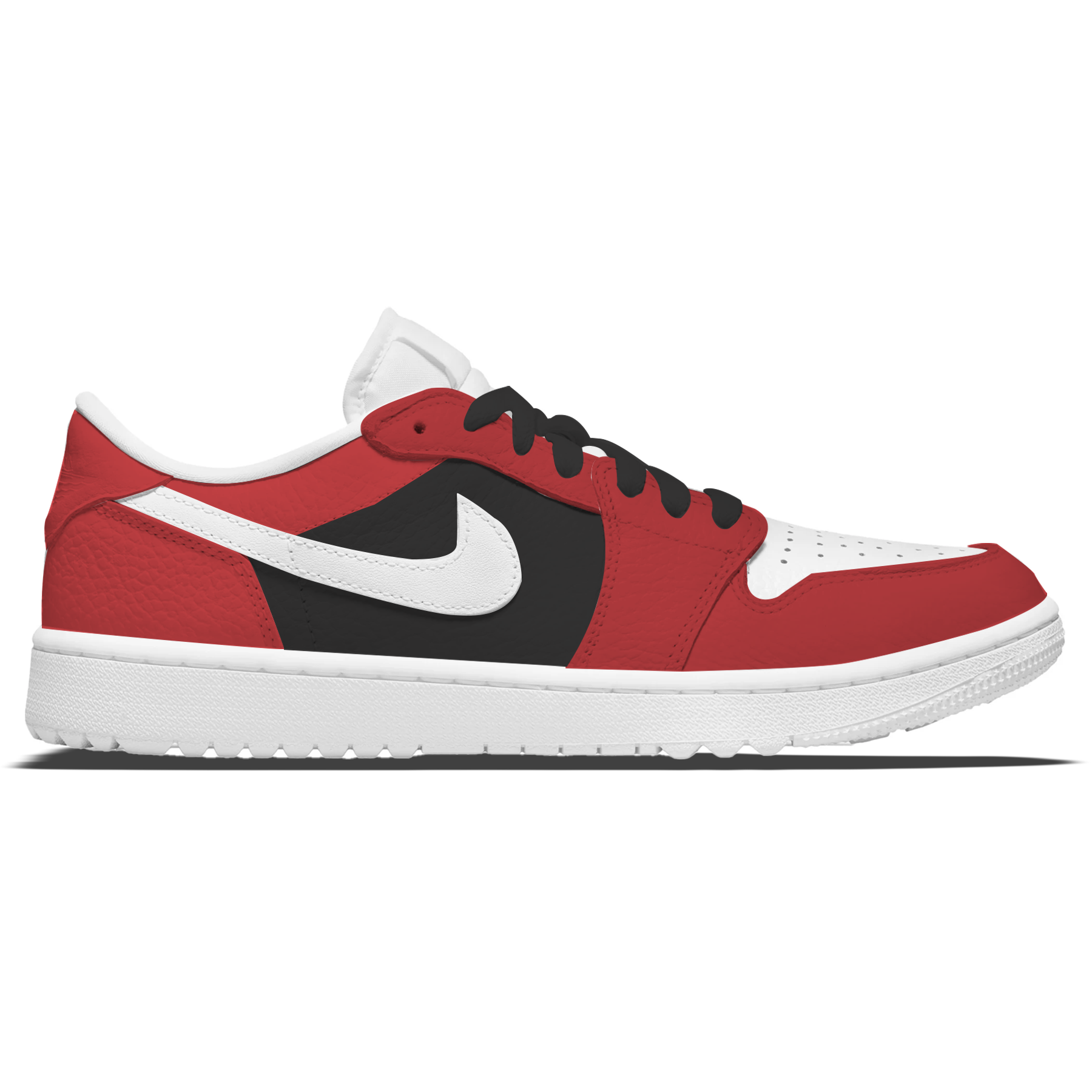 Red & Black Jordan 1 Golf | Stadium Custom Kicks Red & Black Jordan 1 Golf | Stadium Custom Kicks