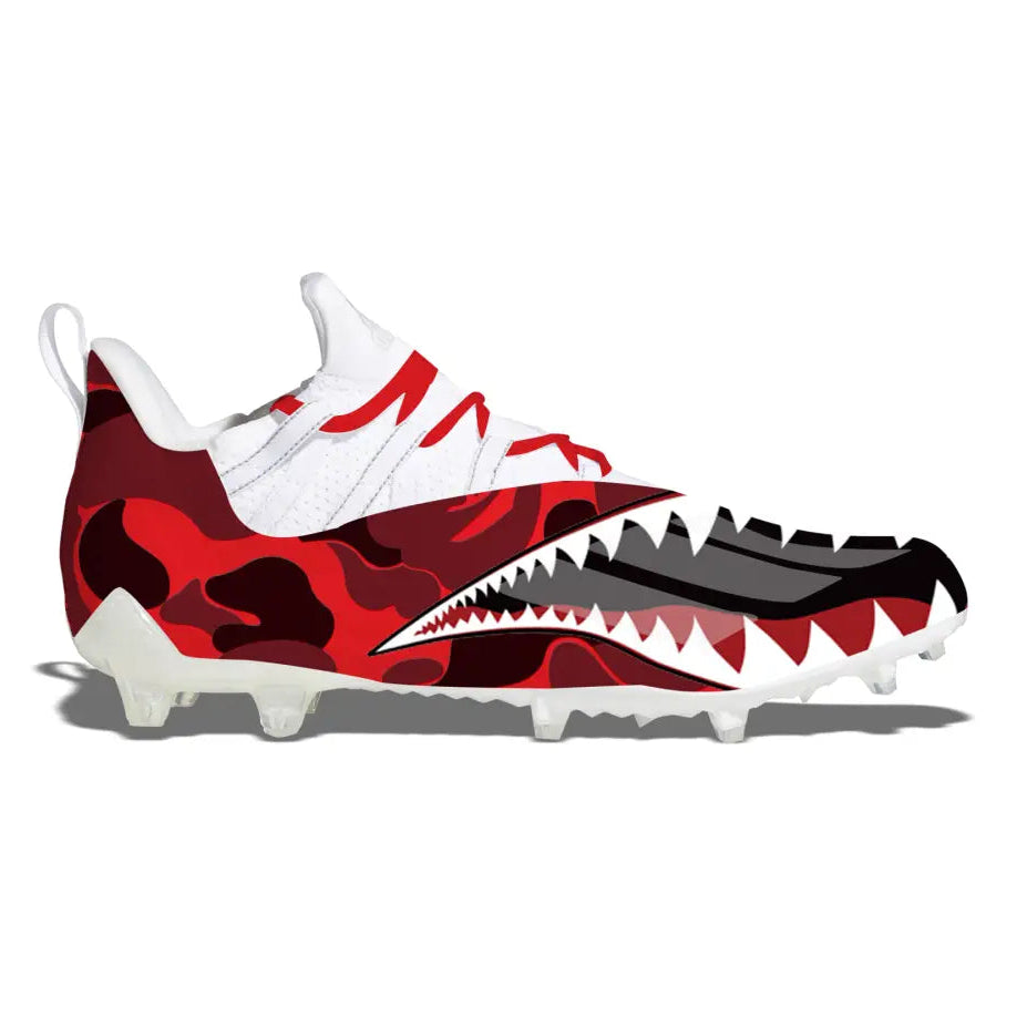 "Red Shark Camo" Adidas Adizero 11.0 Football Cleats "Red Shark Camo" Adidas Adizero 11.0 Football Cleats