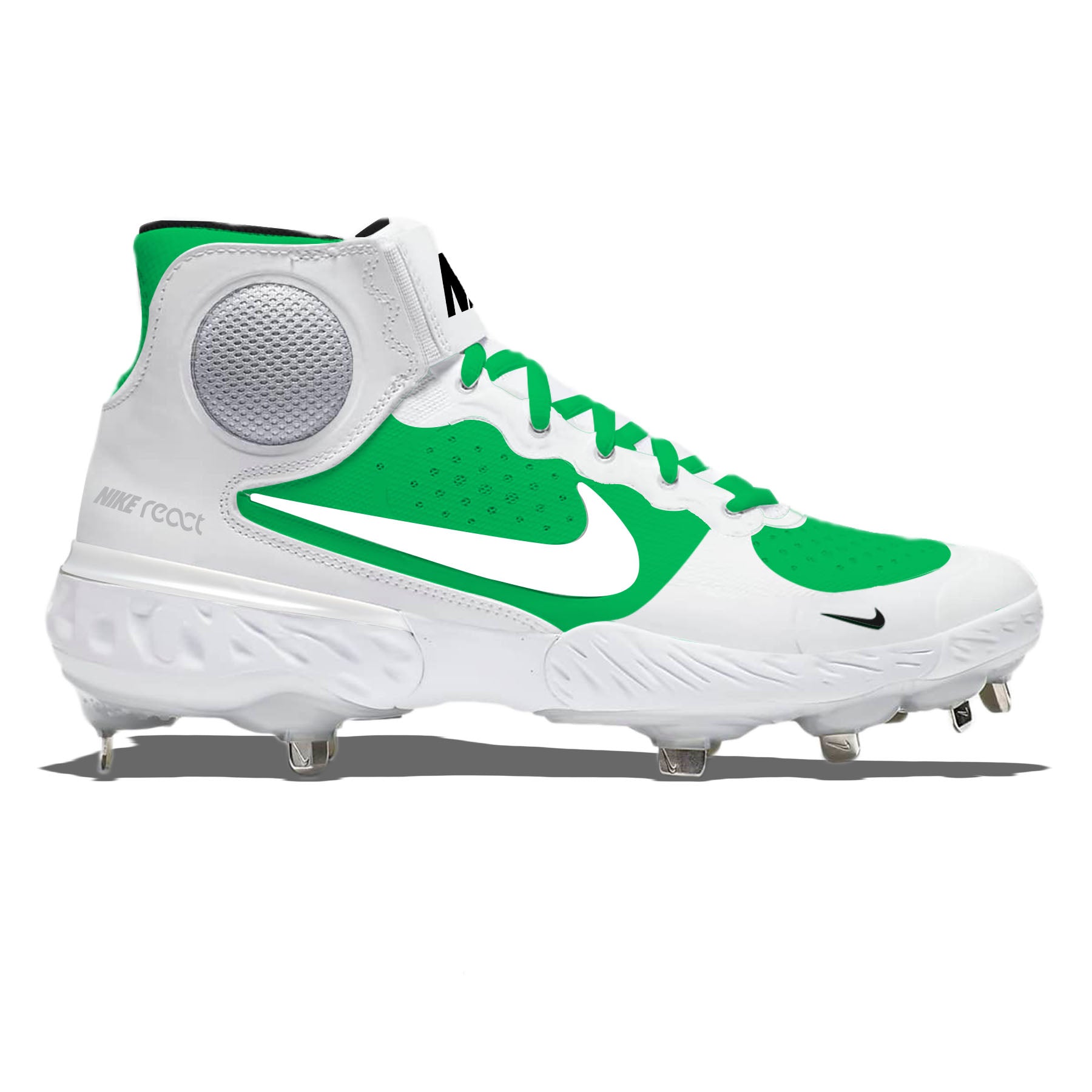 NIKE ALPHA HUARACHE ELITE 3 MID スパイク Retro Green & White Nike Alpha Huarache Elite 3 Mid | Stadium