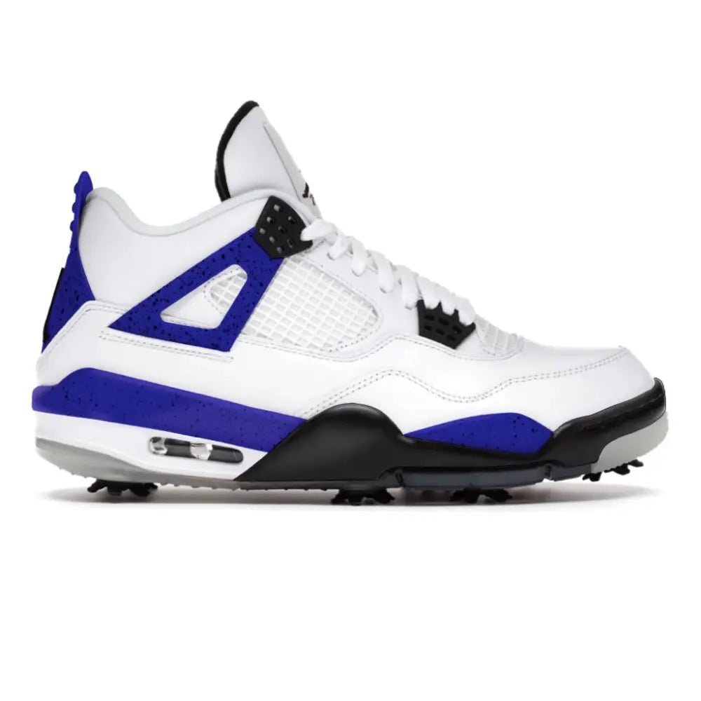 Royal Blue Cement Jordan 4 Retro Golf | Stadium Custom Kicks Royal Blue Cement Jordan 4 Retro Golf | Stadium Custom Kicks