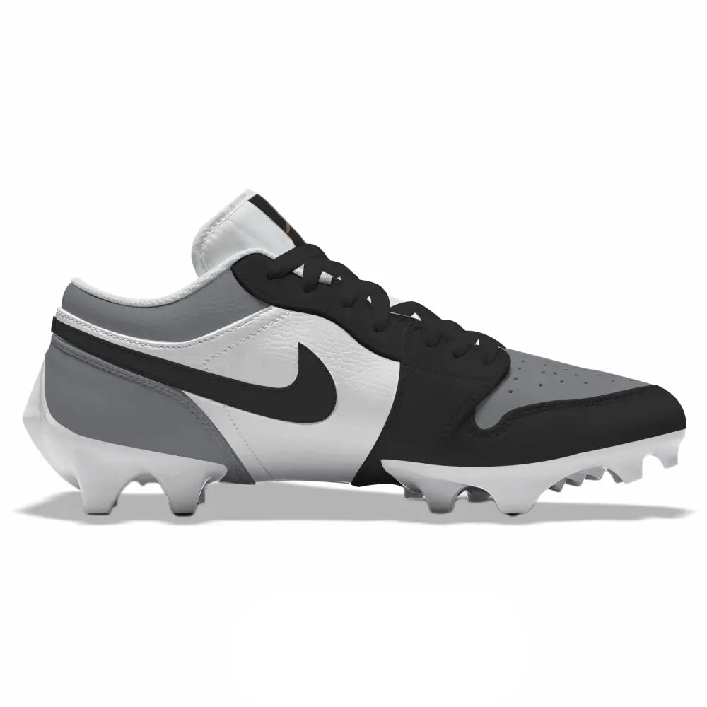 Shadow” Jordan 1 Vapor Edge Low Cleats - Stadium – Stadium Custom