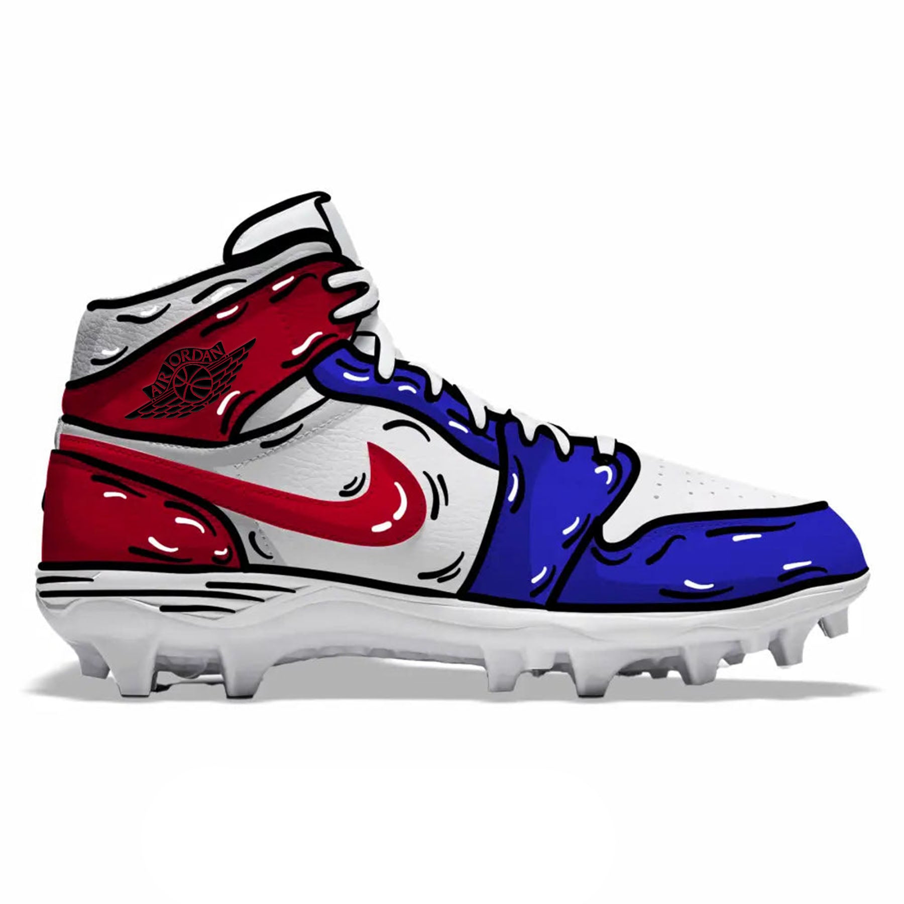USA Cartoon Jordan 1 TD | Stadium Custom Kicks