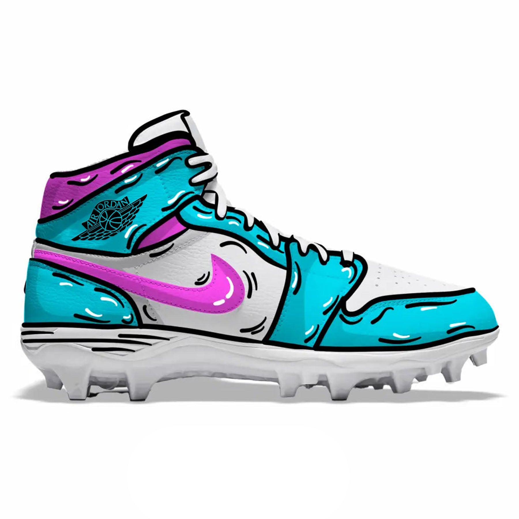 シューズ Kartoon Vice Cartoon Jordan 1 TD | Stadium Custom Kicks