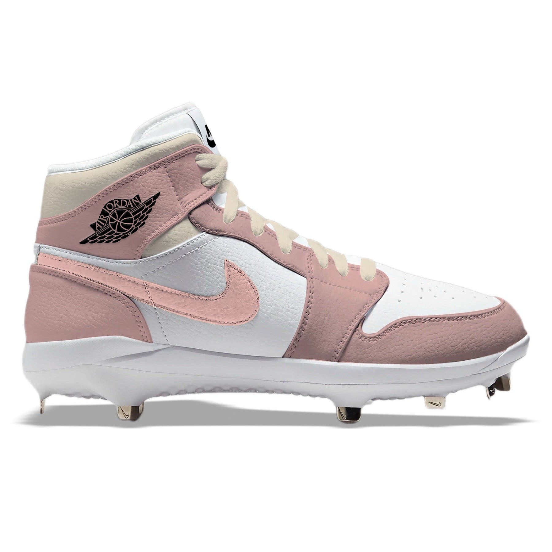pink jordan football cleats