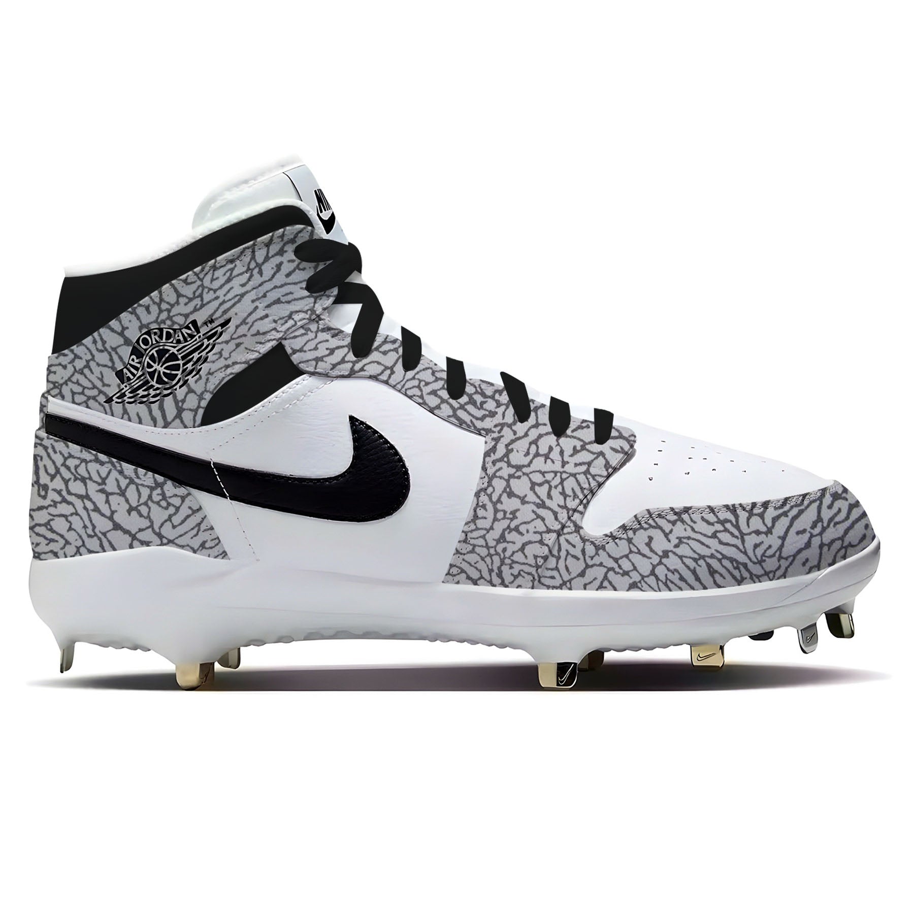 White Cement Jordan 1 Retro | Stadium Custom Kicks