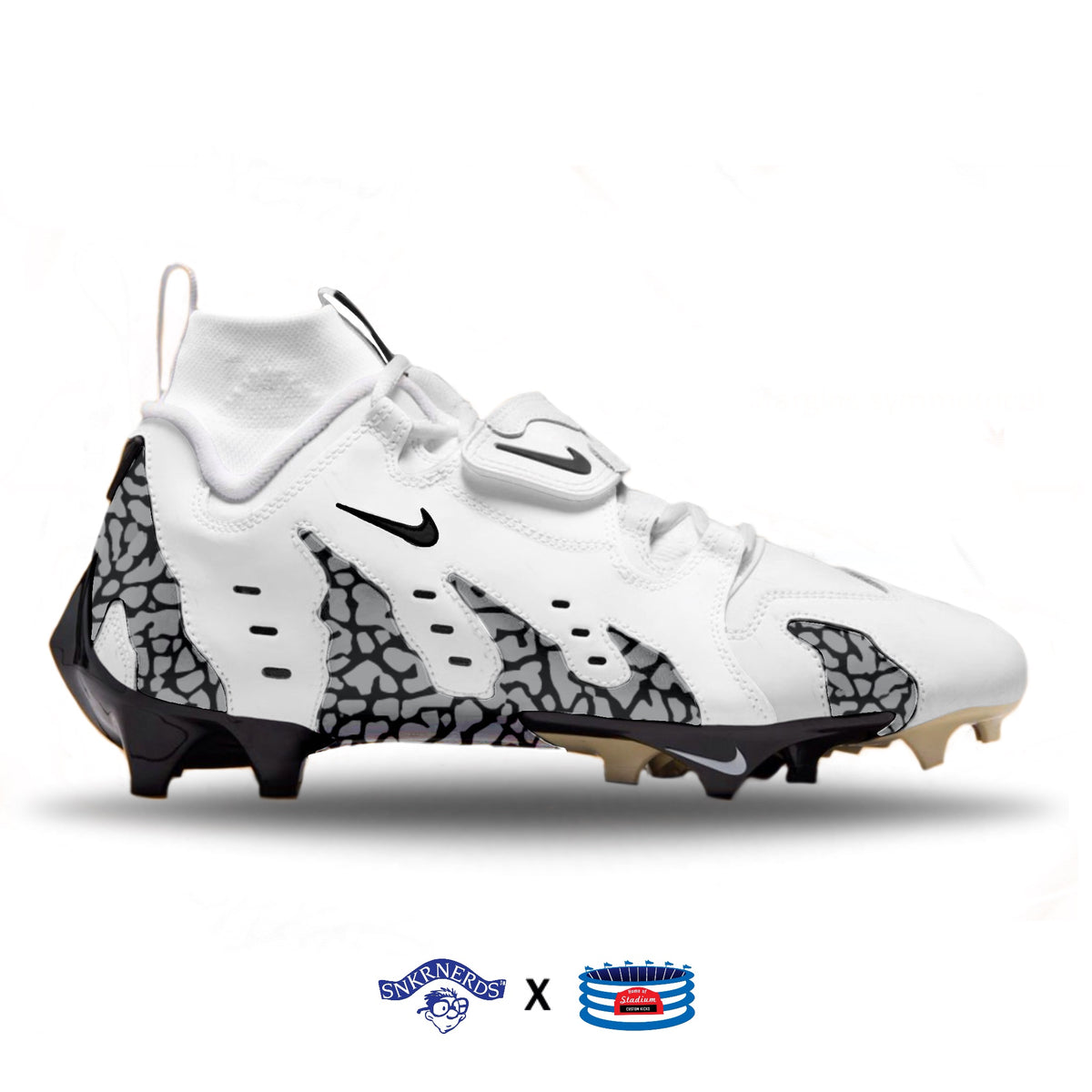 White Cement Nike Vapor Edge 360 Dt 96 Diamond Turf Cleats Stadium Custom Kicks 7804