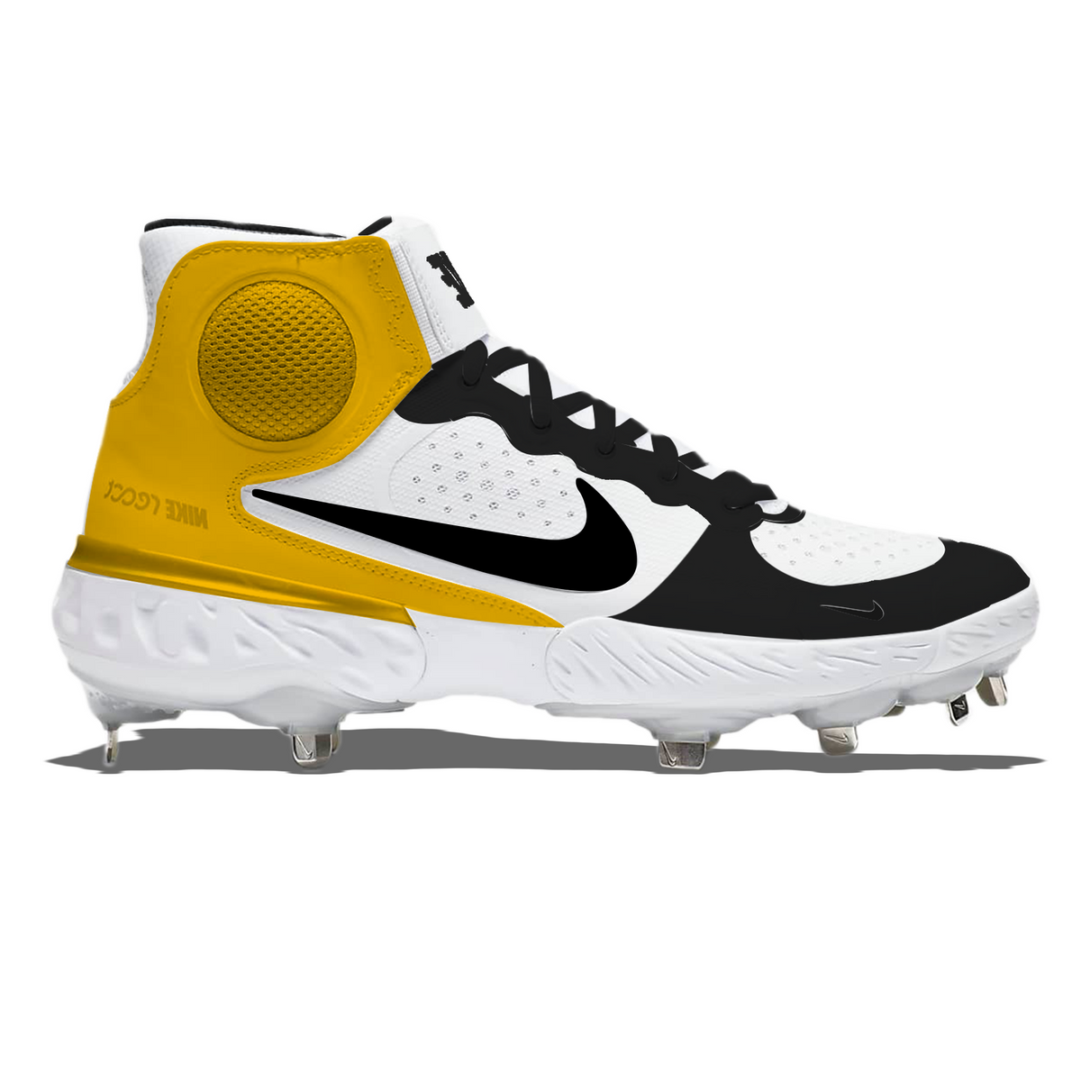 nike huarache black and yellow