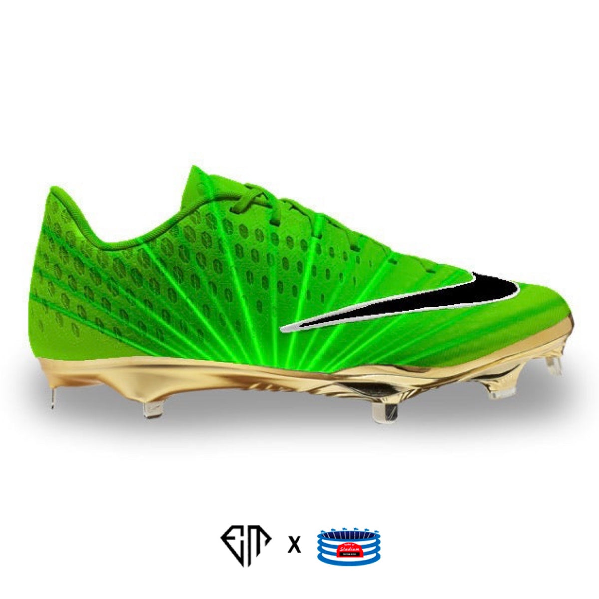 Laser Nike Lunar Vapor Ultrafly Elite 2 Cleats Stadium Custom Kicks