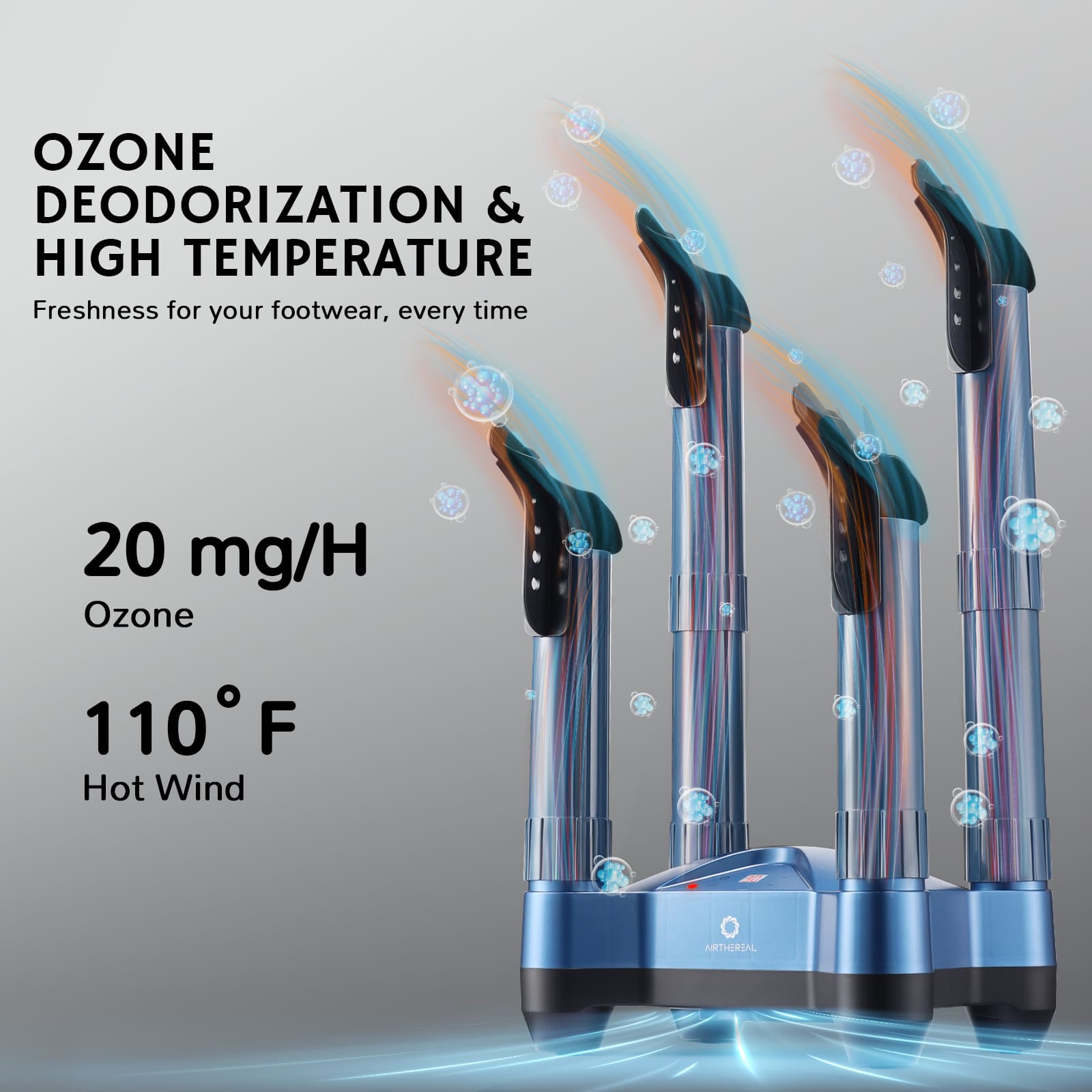 Airthereal SD20 Cleat and Shoe Dryer and Deodorizer with Heat