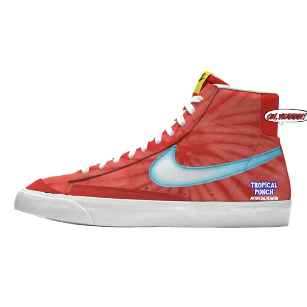 Red Tropical Punch Nike Blazer High-Top Sneaker from the 90s Snack Pack Nike Blazer Mid Shoes