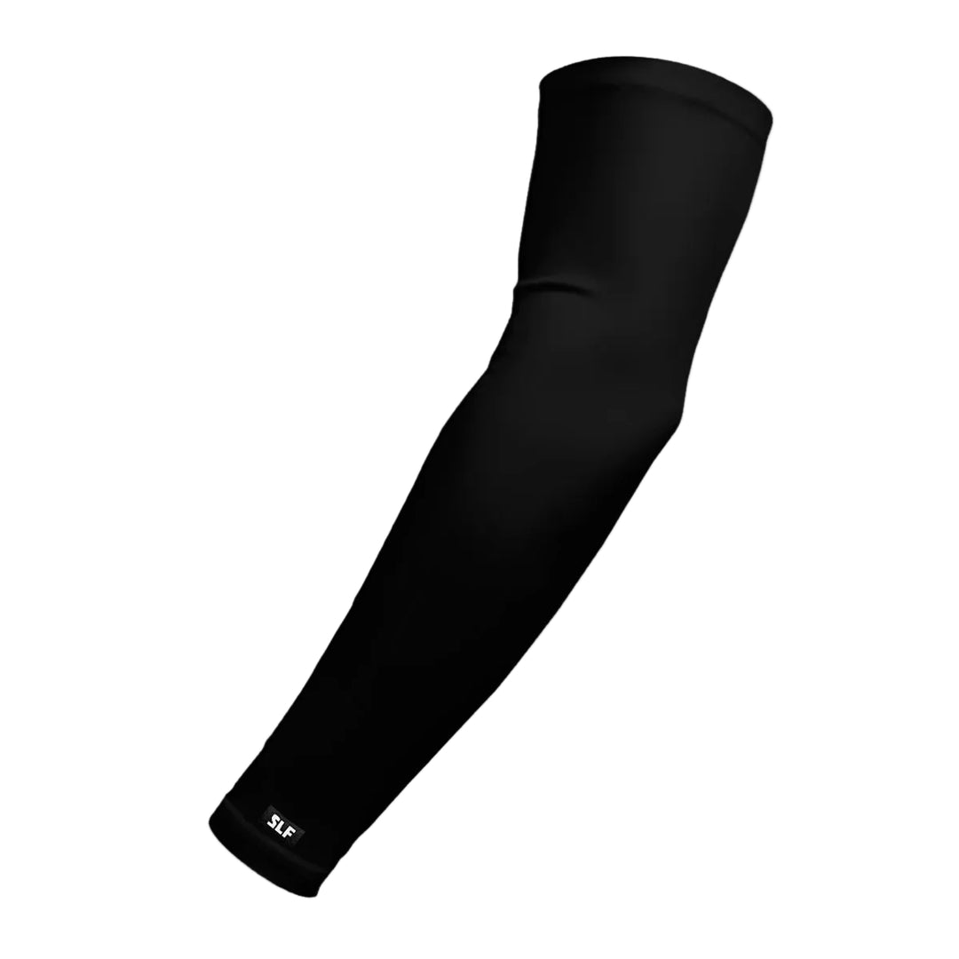 Black arm sleeve on a white background