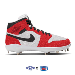 "Chicago Glitter" Jordan 1 Retro Cleats