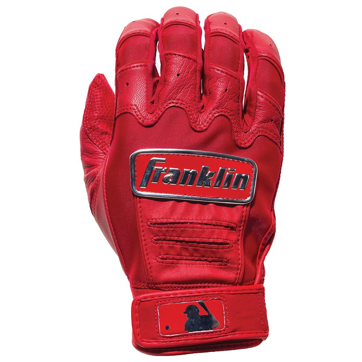 Red baseball glove with Franklin logo on a white background