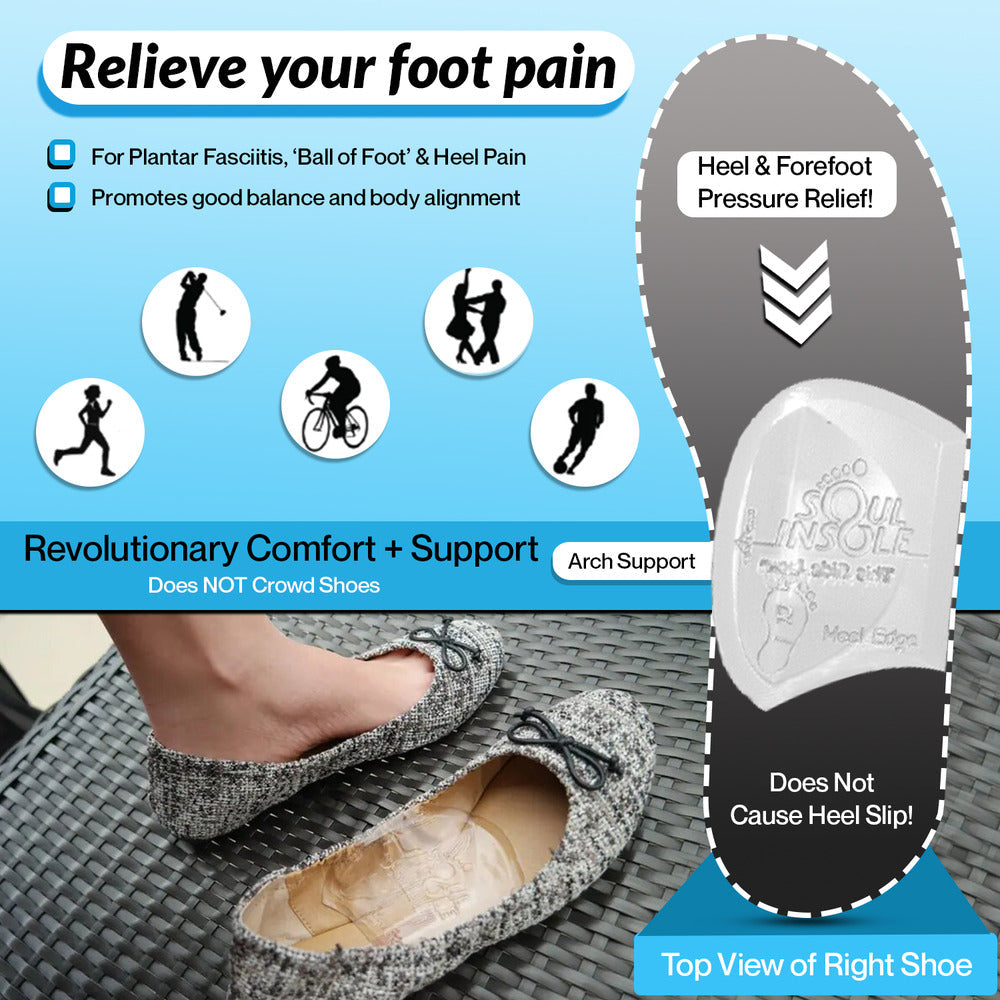 Shoe Bubble Micro-Size Max Support Orthotic Insole (Comfort + Relief)