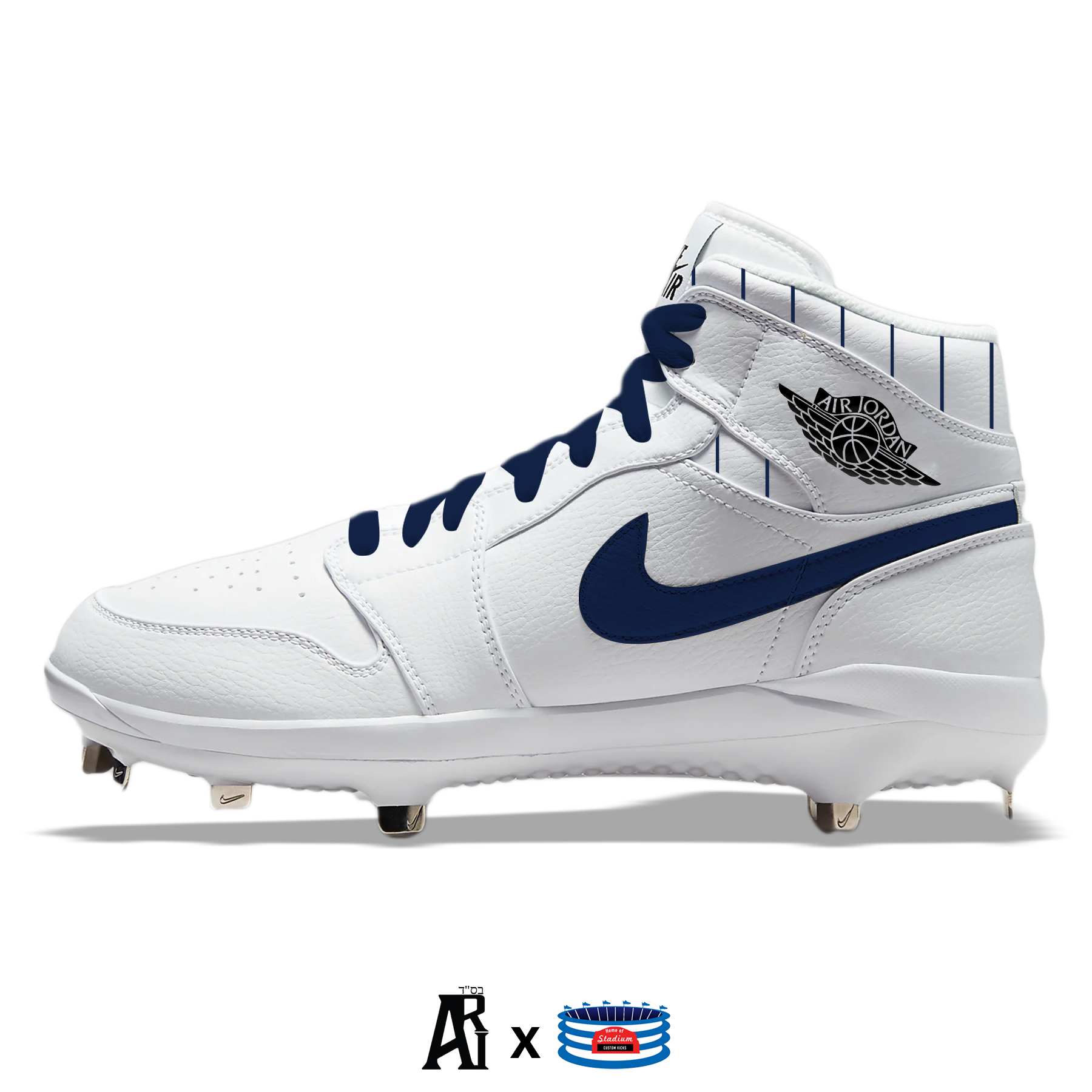 Custom boys baseball fashion cleats