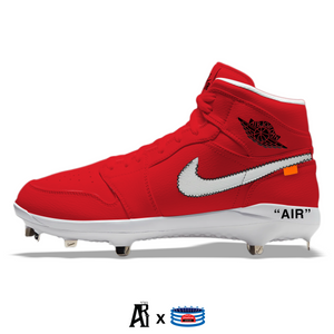 "Red Force OW" Jordan 1 Retro Cleats