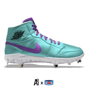 "Metallic Charlotte" Jordan 1 Retro Cleats