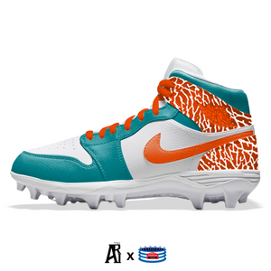 "Miami Elephant" Jordan 1 TD Cleats