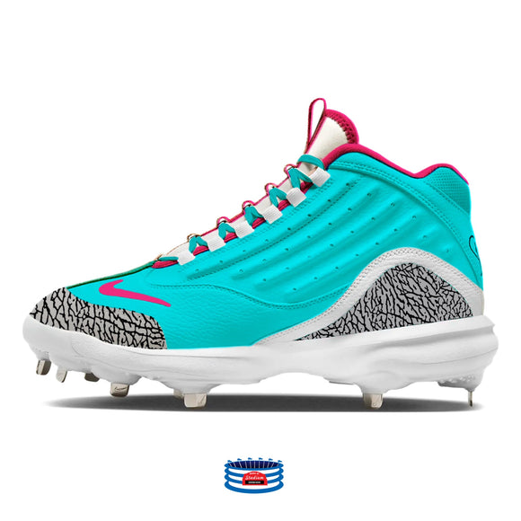 Miami Vice Nike Griffey 2 Cleats 10.5