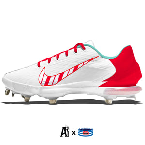 "Candy Cane" Nike Force Zoom Trout 7 Pro Cleats