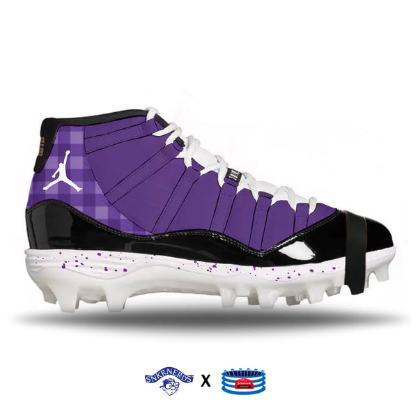 Purple Lobster Jordan 11 Retro MCS Cleats Stadium Custom Kicks