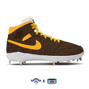 "San Diego Glitter" Jordan 1 Retro Cleats