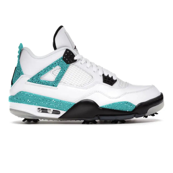 Aqua Cement Jordan 4 Retro Golf | Stadium Custom Kicks