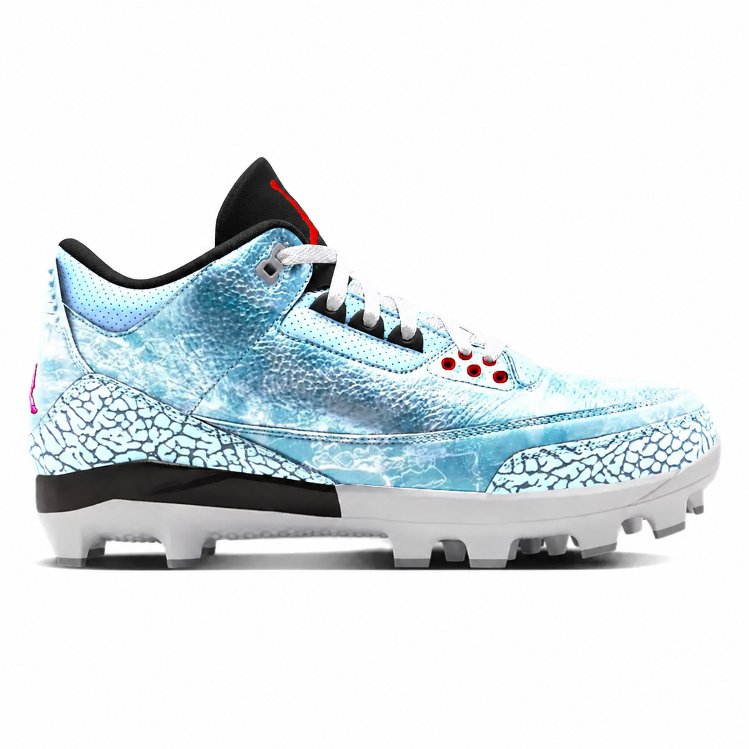 "Arctic Elephant" Jordan 3 Retro MCS Cleats