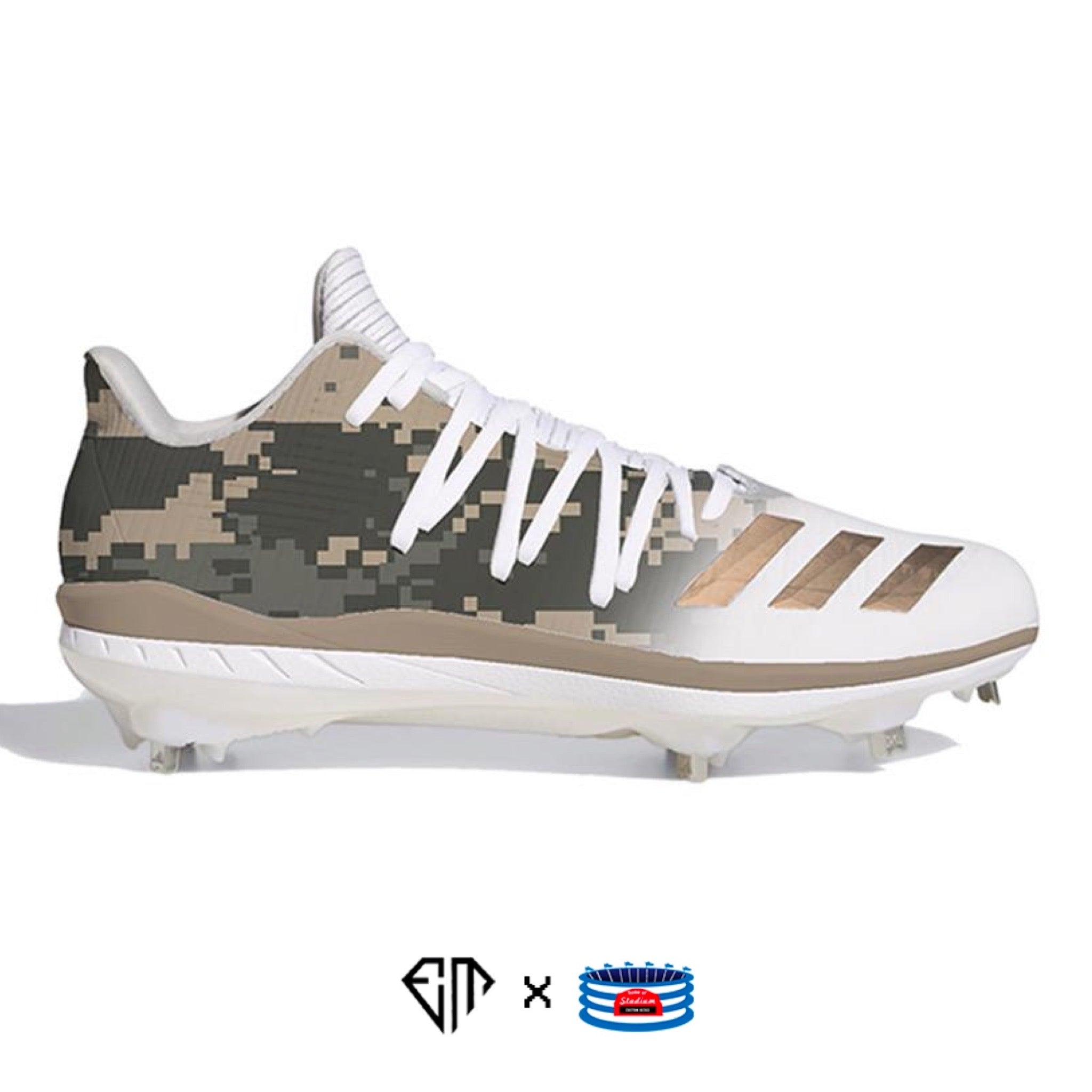 Camouflage Adidas Adizero Afterburner 6 baseball cleats for performance and style