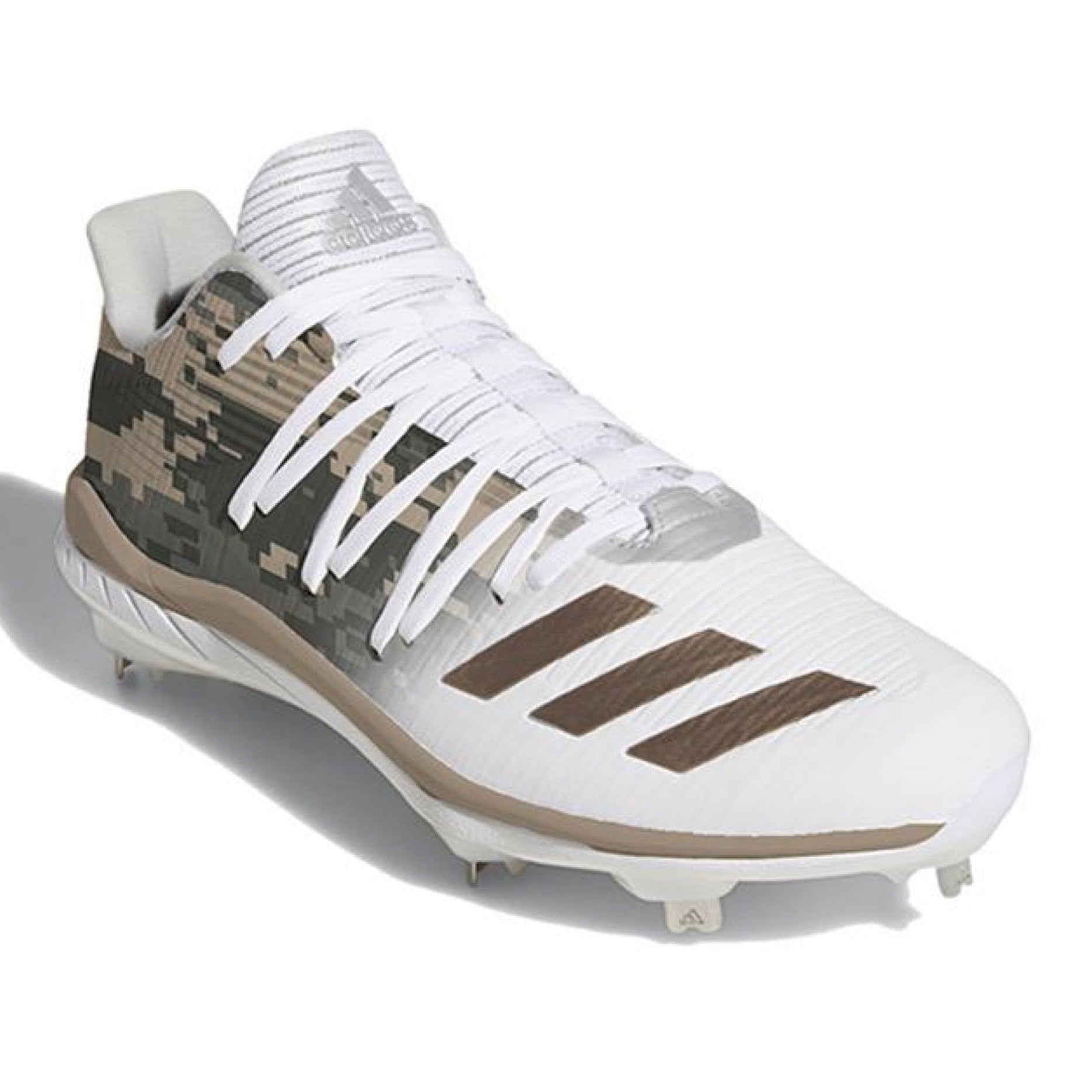 Adidas Army Adizero Afterburner 6 Cleats baseball spike with white and navy design