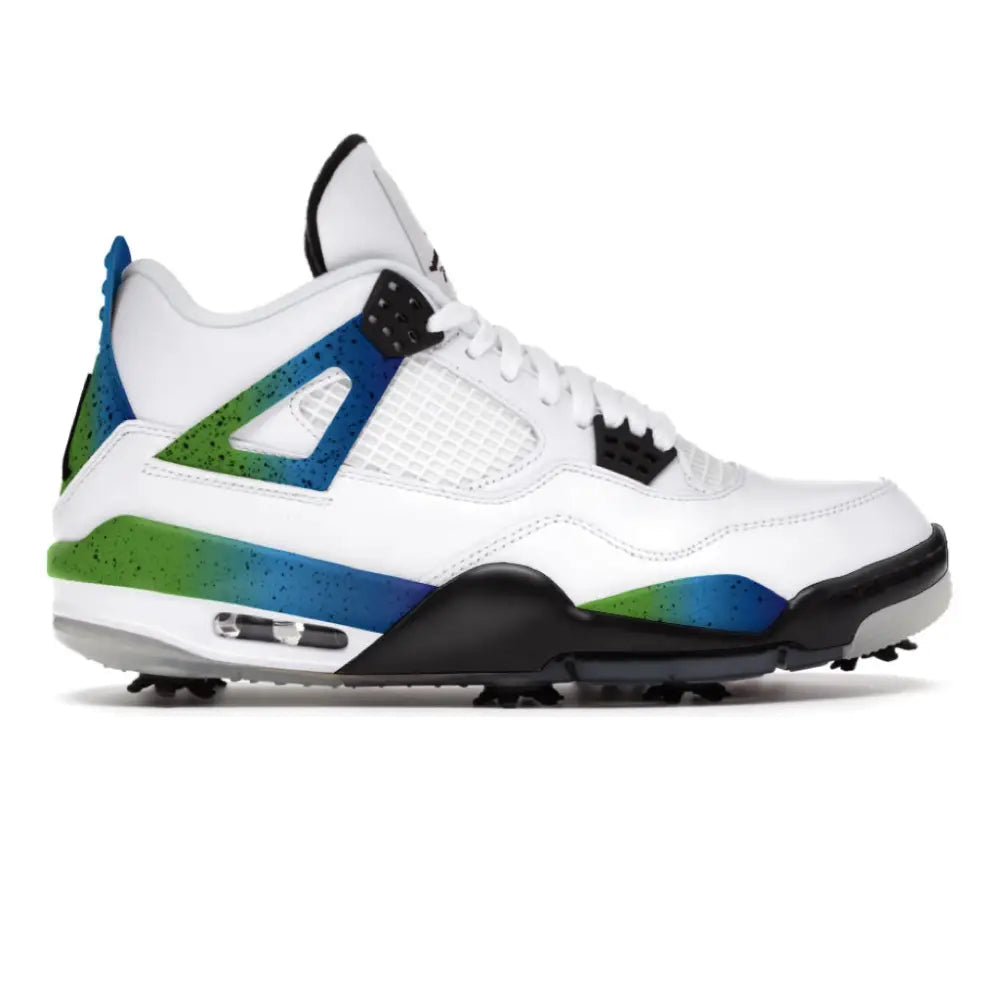 ’Blue Green Cement’ Jordan 4 Retro Golf Shoes - Cleats
