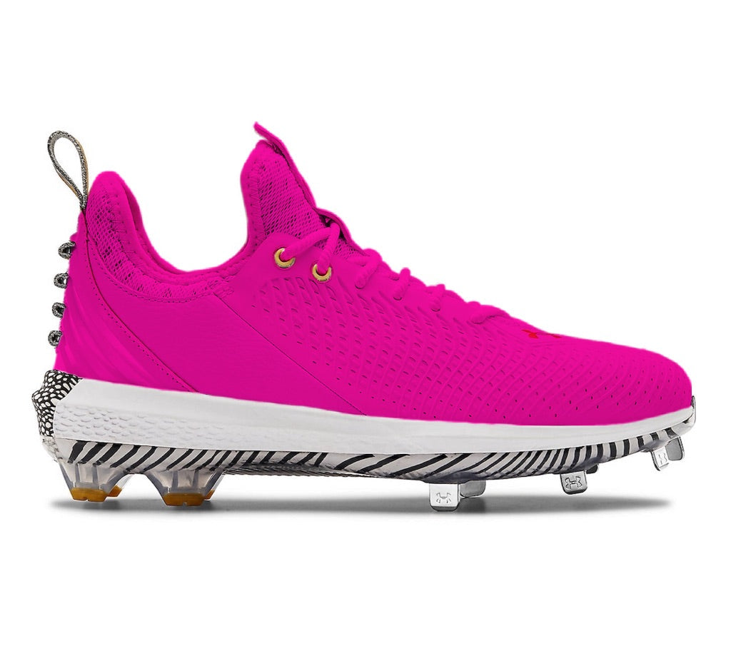 ’Bright Pink’ Under Armour Harper 5 Cleats - Cleats
