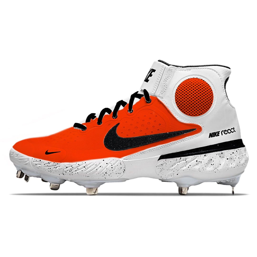 ’Bright Red’ Nike Alpha Huarache Elite 3 Mid Cleats - Cleats