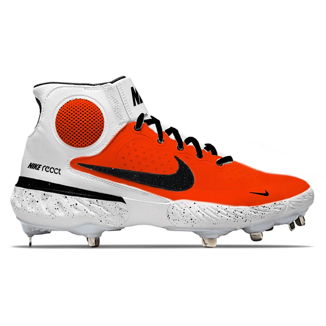 ’Bright Red’ Nike Alpha Huarache Elite 3 Mid Cleats - Cleats