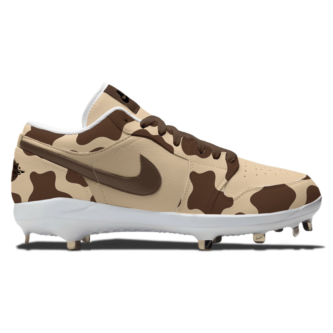 ’Brown Cow’ Jordan 1 Retro Cleats - Cleats